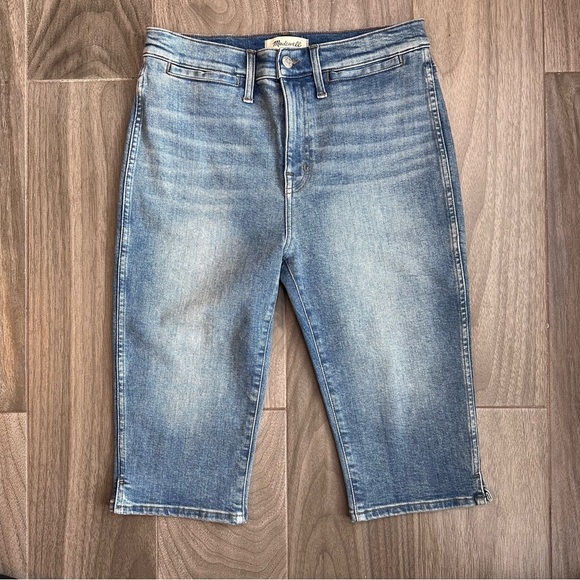 Madewell The 90s Capri Jean Cayer Wash Blue Cropped Women’s Size 29 - Picture 2 of 13